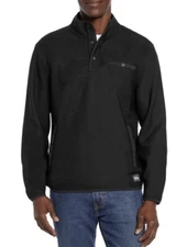 Eddie Bauer Men's Sweater Fleece Pullover Size Large Black NEW