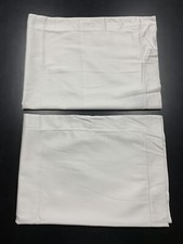 2 Restoration Hardware RH Italian 600 TC Cotton Sateen Standard Size Shams White