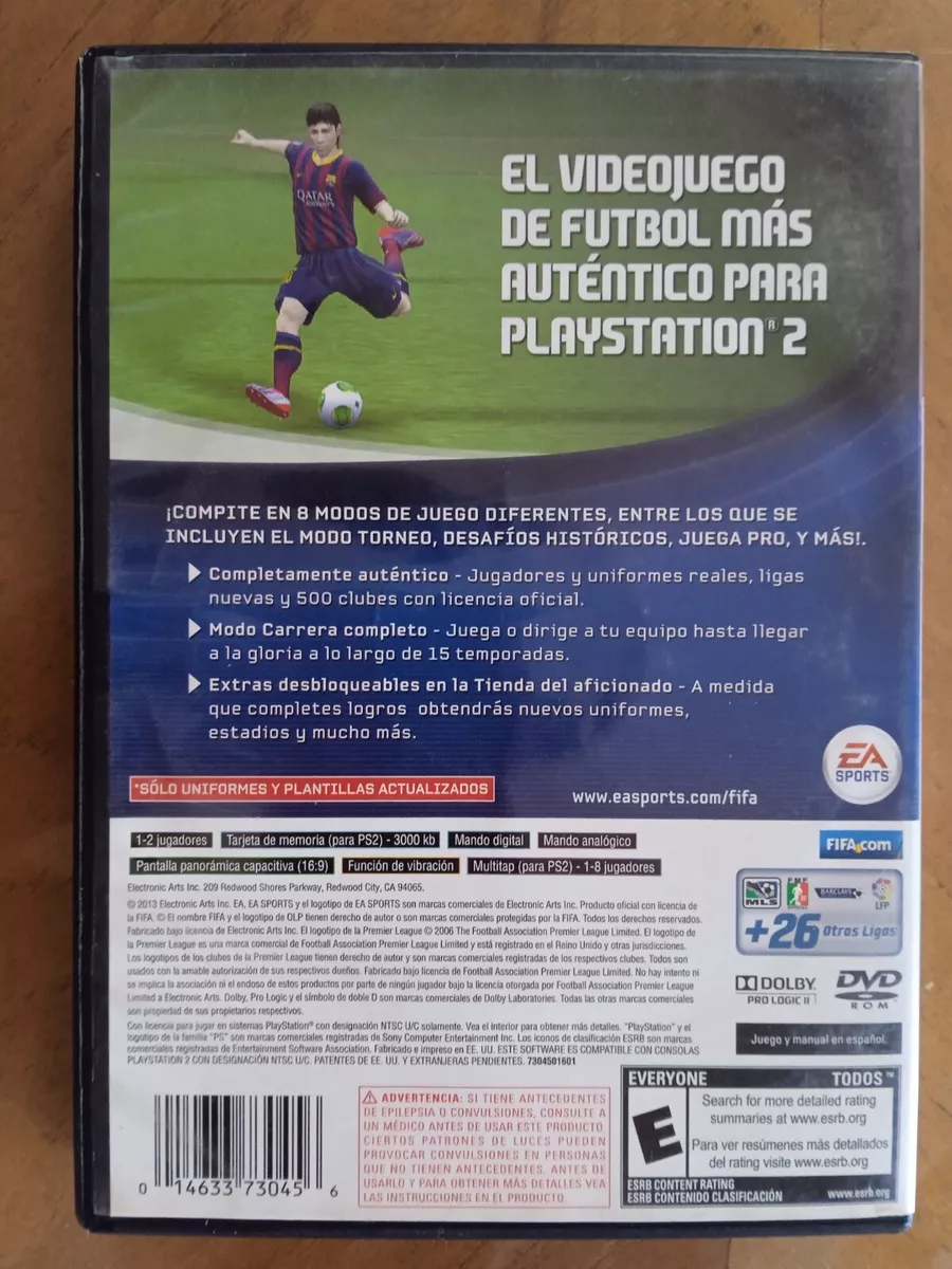 FIFA 14 PS2 EDICION LEGADO COMPLETE PLAYSTATION 2 NTSC TESTED SHIPS FROM  MEXICO