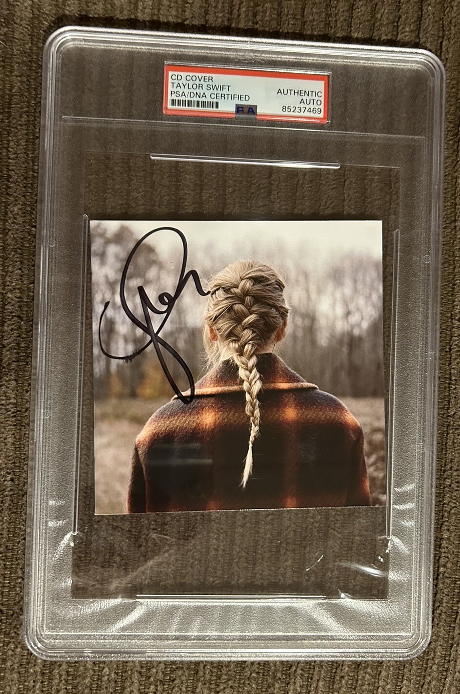 Taylor Swift Signed Evermore CD Insert Autograph Authentic PSA/DNA Auto Eras