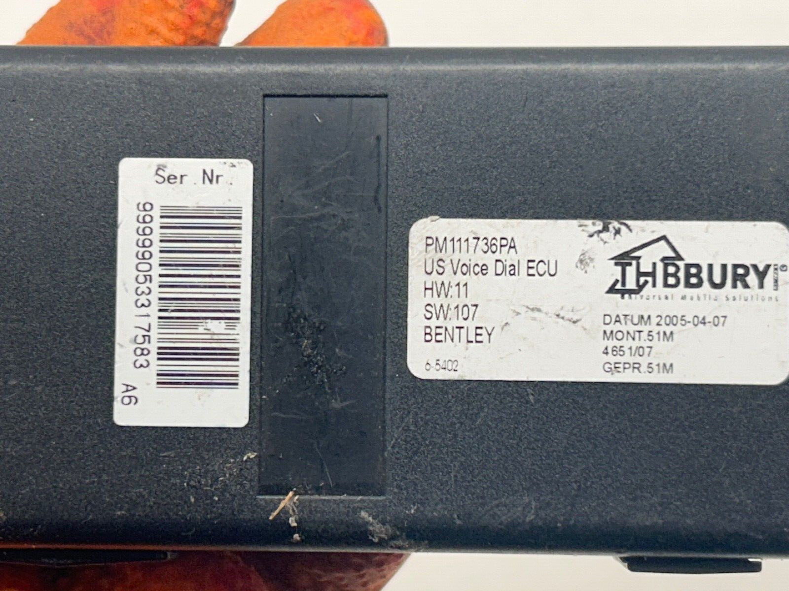 OEM VOICE DIAL CONTROL MODULE UNIT FOR 2005-2009 BENTLEY ARNAGE T PM111736PA
