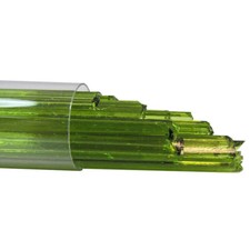 Oceanside Noodles Approx.3/16"W.x17"L. Lime Transparent 5OZ. Tube 96 COE