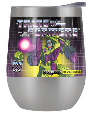 Transformers Devastator 12oz Wine Tumbler Steel Insulated Leak Resistant