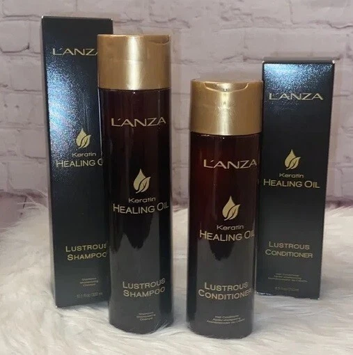 DUO Lanza Keratin Healing Oil LUSTROUS Shampoo 10.1oz & Conditioner 8.5oz - Image 4 of 4