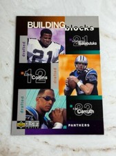 KERRY COLLINS - 1997 UPPER DECK COLLECTORS CHOICE FOOTBALL BUILDING BLOCKS CARD