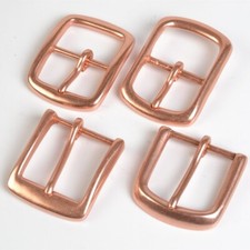 Red Copper Belt Buckles Tongue Pin Belt Buckle Fits For 1.5 INCHES Belt Gift