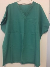 Green Woman s Scrub Top Size L