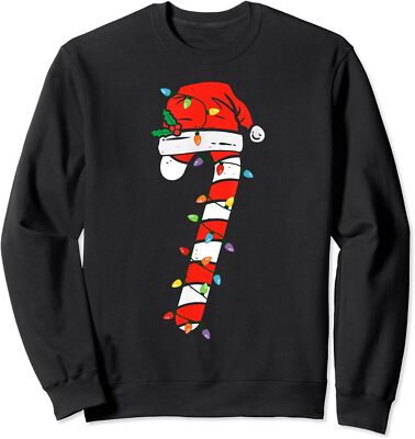 Christmas Candy Cane Santa Xmas Unisex Crewneck Sweatshirt