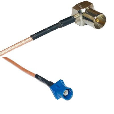 RG316 DVB Pal Male Angle to Fakra C Male RF Cable Rapid-SHIP LOT