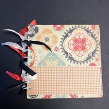 RETRO VINTAGE Handmade 6x6 Scrapbook Album - 10 Pgs- Just Add Pictures.