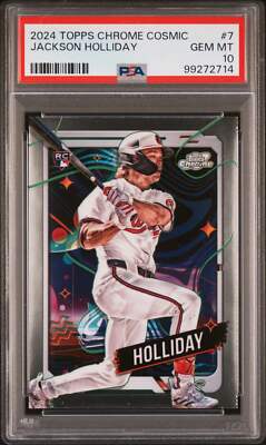 Graded 2024 Topps Cosmic Chrome Jackson Holliday #7 Rookie Baseball Card  PSA 10