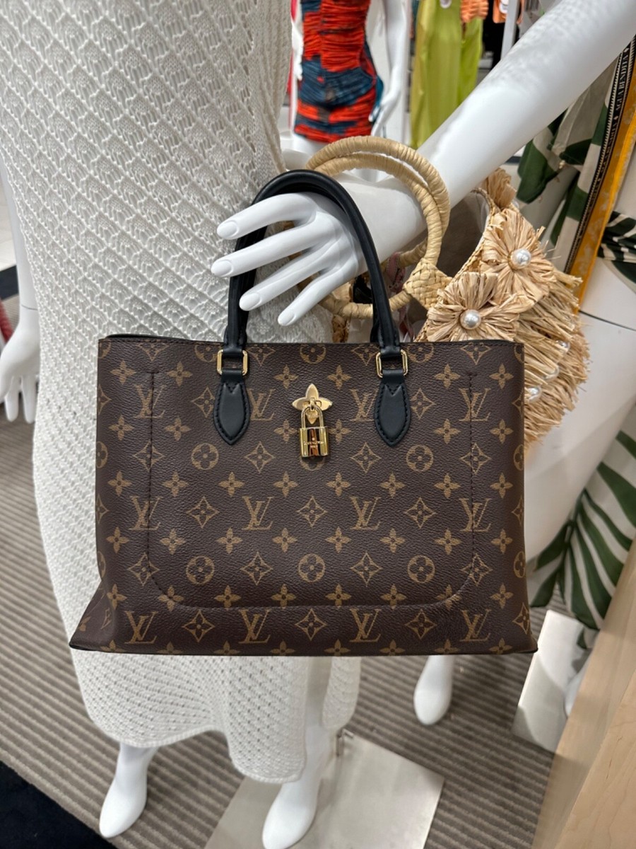 Louis Vuitton Black Strap Tote Brown Canvas for sale online | eBay