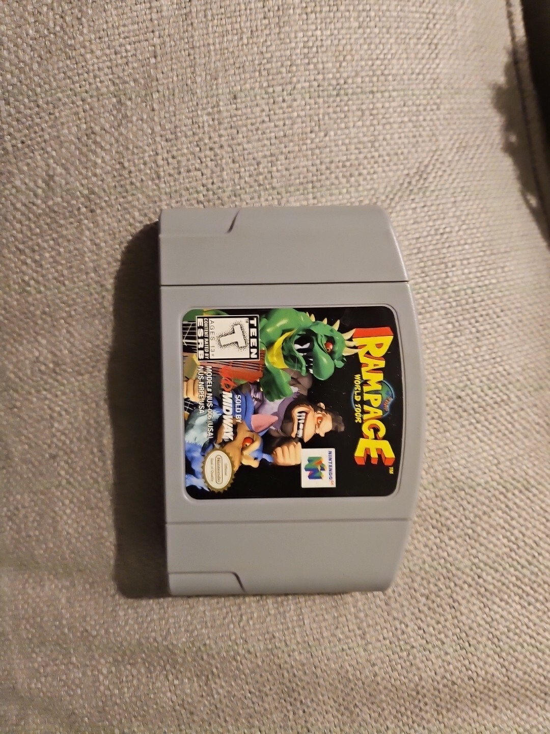 Rampage World Tour Nintendo 64 N64 Cartridge Game Authentic &amp; Tested | eBay