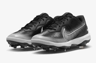 Nike Alpha Huarache Varsity 4 Low Metal Baseball Cleats Mens 10 Black DJ6516-010 Nike Alpha Huarache Varsity 4 Low Metal Black / Grey DJ6516  main image 4