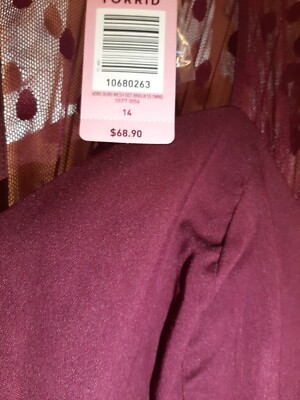 Torrid Burgundy Dress | eBay