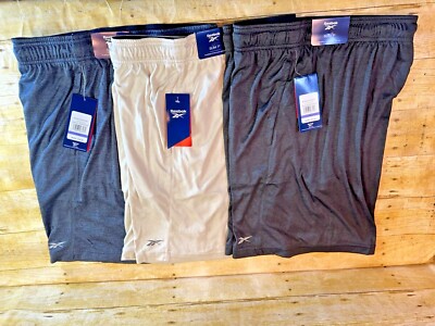 REEBOK SHORTS MEN'S 2XL SKIM 7'' ACTIVE WORK OUT ATHLETIC FIT CHOOSE COLOR  NWT