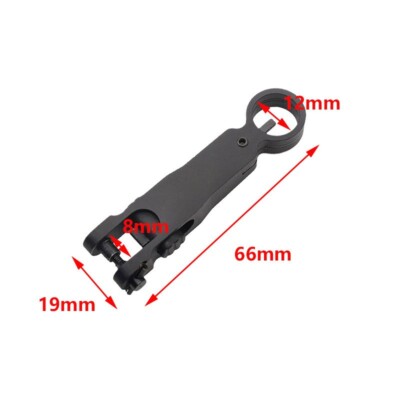 For HK416 CNC Metal Flip-Up Folding Front Rail Machine Sight Aiming Accessory