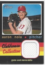 2020 Heritage Baseball HN Clubhouse Collection Relics Aaron Nola Phillies      2