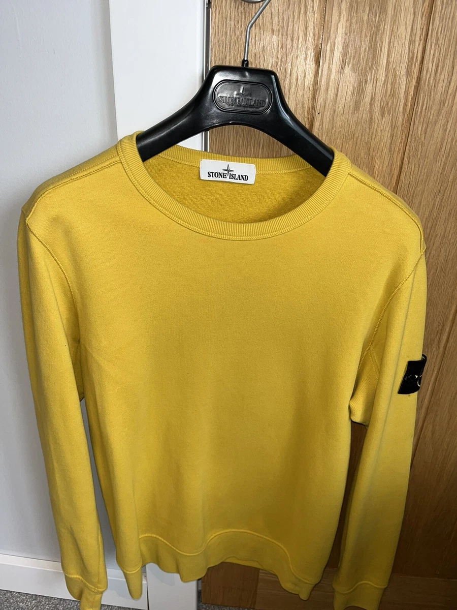 Stone island shop jumper yellow