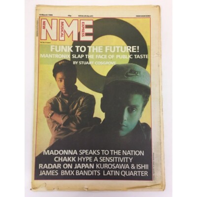 NEW MUSICAL EXPRESS NME MAGAZINE 15 MARCH 1986 npbox66 MANTRONIX LS