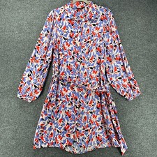 Well Worn Dress Womens M Floral Button Up Prairie Cottagecore Boho Peasant Shirt