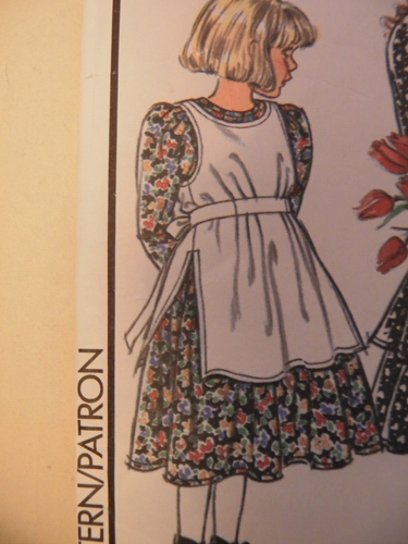 (1980’s) Style 1117 Sewing Pattern Girls Child Party Bridesmaid Dress cut age 4y - Picture 3 of 9