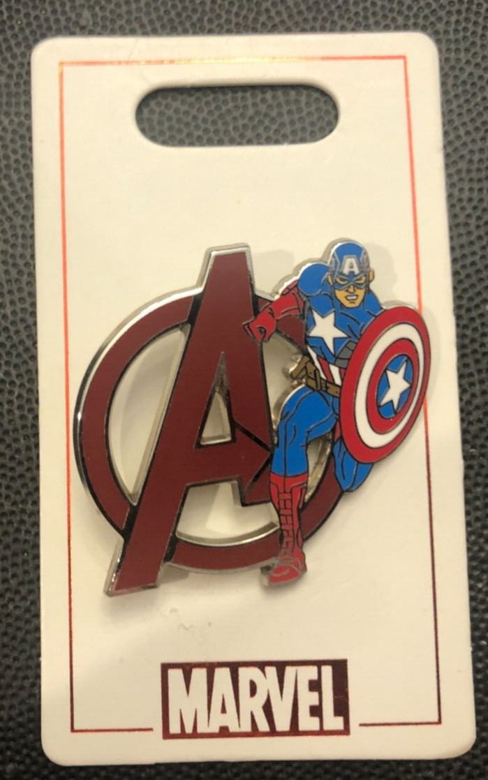 Disney pin 108562 Marvel Comics Captain America Avengers A symbol Shield *1