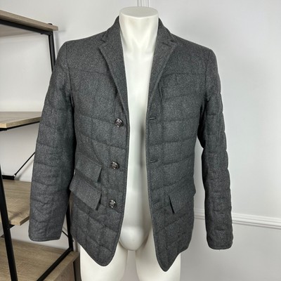 Brooks Brothers Black Fleece Quilted Bomber Jacket Woolen 
