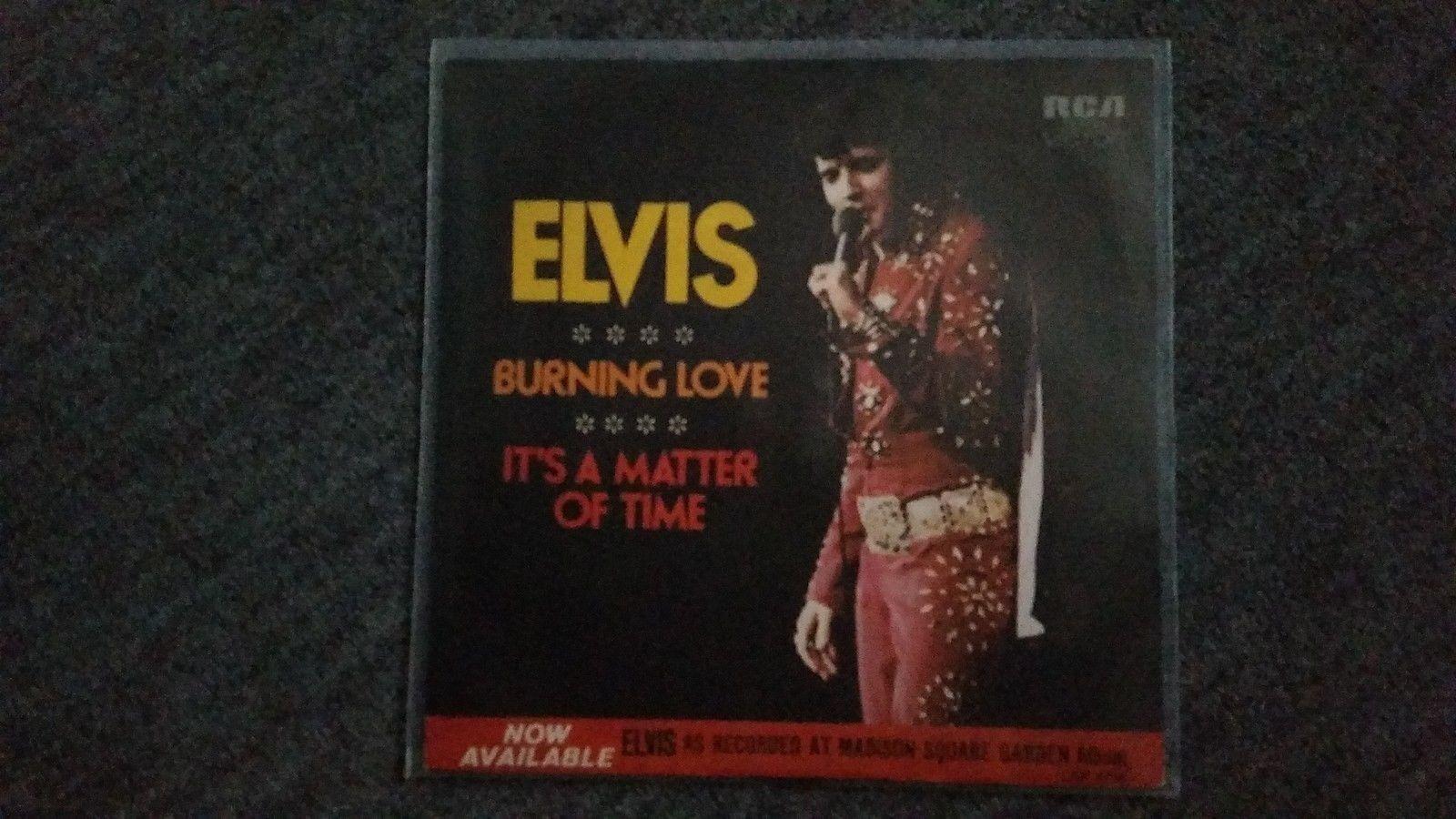 7"" Single Vinyl Elvis Presley - Burning love GERMANY