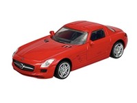 Rastar MERCEDES-BENZ Sls Amg Rot 1:43 Die Cast Metal Model Neu Im Kasten