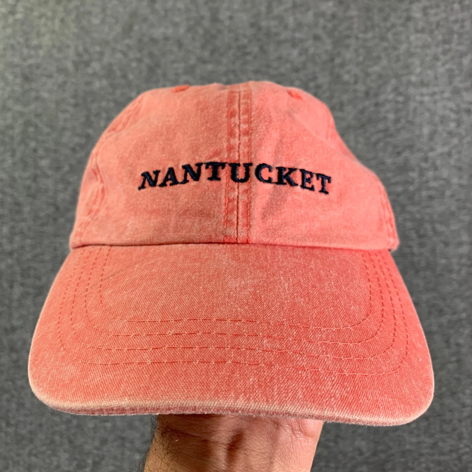 Murrays Toggery Shop Hat Men One Size Red Nantuckit Cotton Classy Preppy Strap