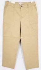 NWT A New Day Women's High Rise Slim Stretch Khaki Chino Pants Size 17R Tan