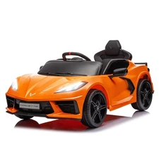 Licensed Chevrolet Corvette C8 12V Ride On Car, Electric Car w/Remote Control...