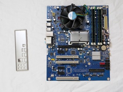Intel DP35DP LGA775 Motherboard with 8GB ram  e8500 3.16ghz working, see photos