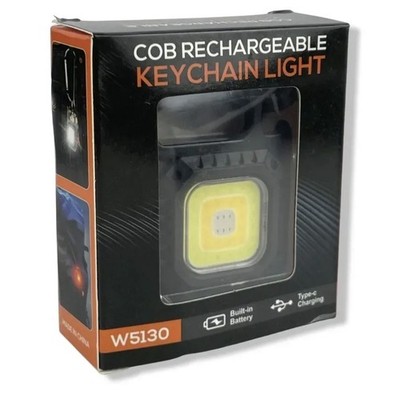 COB Small Flashlights Highlight 3 Lighting Modes COB Keychain Light USB Charging