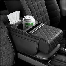 5-in-1 Car Center Console Cover,Multifunctional Arm Rest Cover for Car with Cup