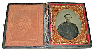 Civil War 9th Plate Ambrotype Cpl. GEO. KIEL MARYLAND PURNELL CAV. & 8th MD INF.