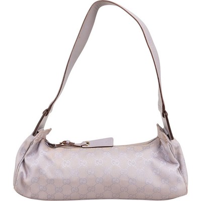 Gucci Monogram GG Canvas Baguette Shoulder Bag Tasche