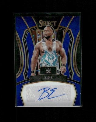 2024 Panini Select WWE Big E #LS-BGE Legendary Signatures Blue Prizm /49