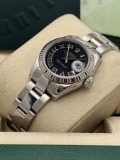 Rolex Datejust 26mm 179174 black roman dial, fluted bezel, oyster bracelet 2006
