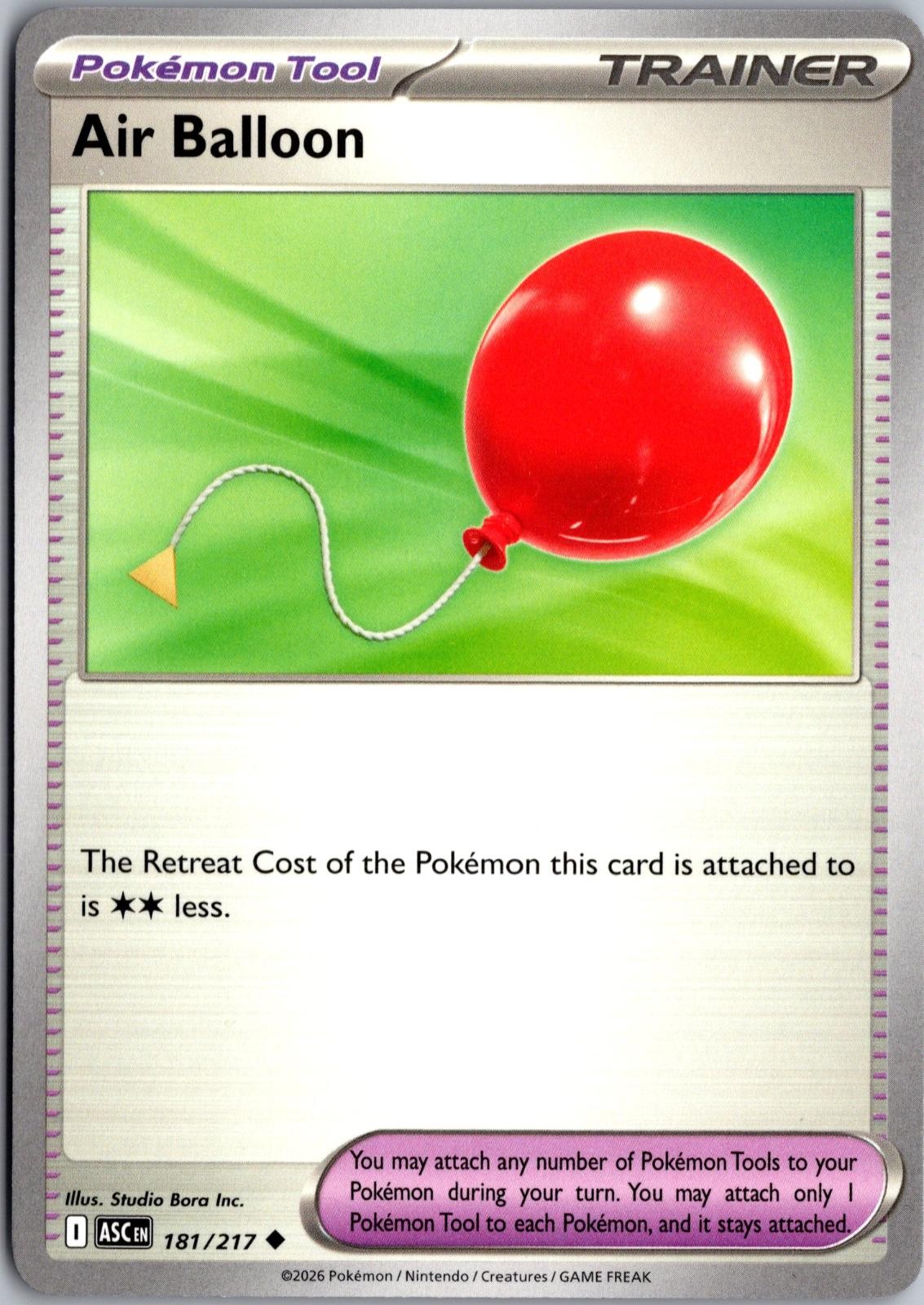 Air Balloon 181/217 Uncommon Ascended Heroes Pokemon Near Mint