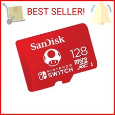 SanDisk 128GB microSDXC Card, Licensed for Nintendo-Switch - SDSQXAO-128G-GNCZN