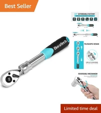 3/8-Inch Extendable Ratchet Wrench - 90-Tooth Quick Release with Cushion Handle