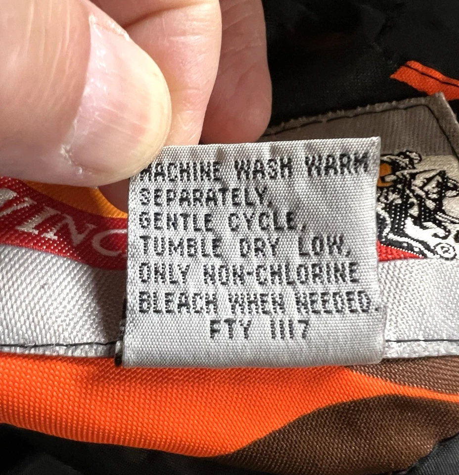 Winchester Insulated Coveralls 2XL Conceal Blaze Orange Camo Hunting - Vintage - Image 3 of 4