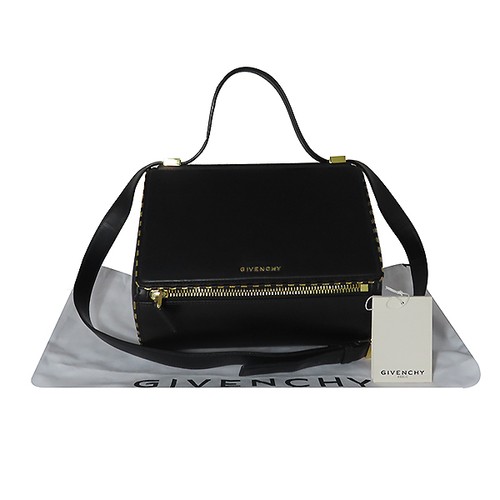 Givenchy BB05257701 001 Black Leather Pandora Box Medium Crossbody Bag K-Pop