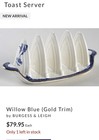Blue Willow Toast Holder — photo 2