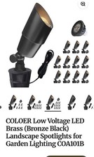 COLOER Spot Light 12-Pack Black With Bulbs SKU: COA101B-15