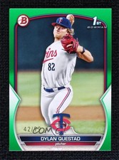 2023 Bowman Draft Green 42/99 Dylan Questad #BD-25 0s1o
