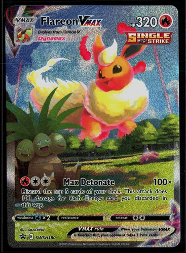 Flareon VMAX SWSH180 Sword & Shield Promo Promo Holo Pokemon - Photo 1/2