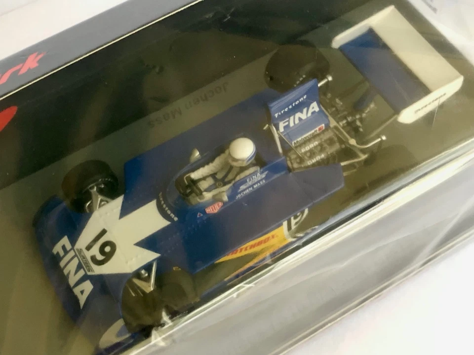 F1 1:43 Spark S9651 Surtees TS16 N°19 Jochen Mass Brazilian GP 1974, New - Immagine 3 di 3